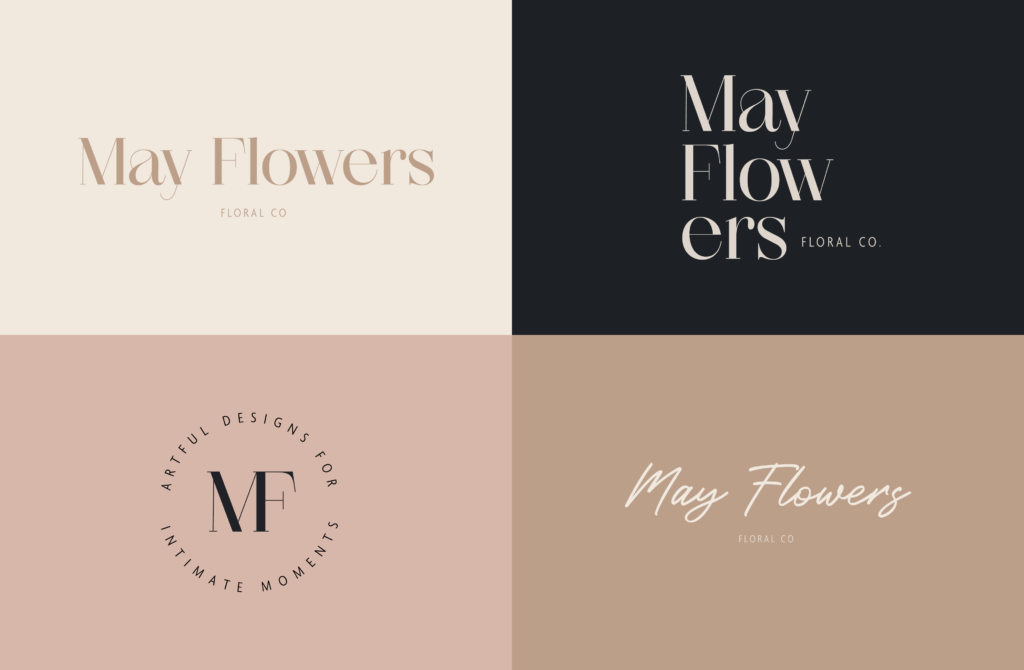  Brand Design for Florist, Bold and Custom Illustrations, Elegant Graphic Design