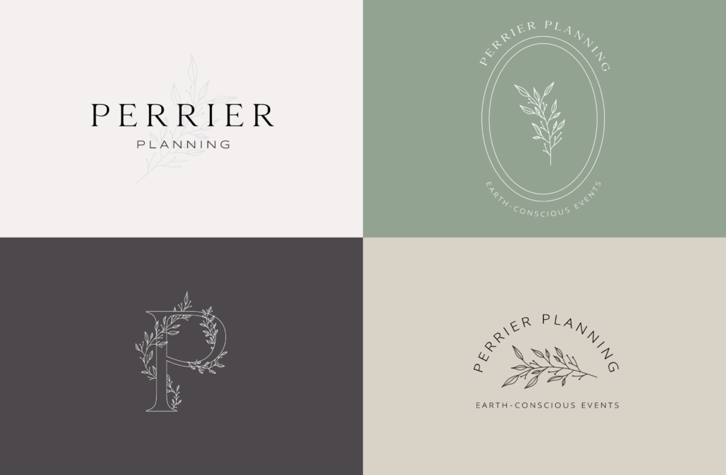 brand design for wedding planners, floral illustration, creative agency for event planners